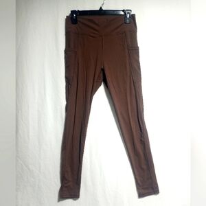 Love Tree Chocolate/Burgandy Leggings Size Medium